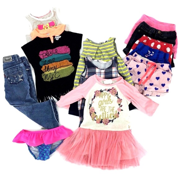 Baby GAP, Crew Cuts, H&M, Levis, Oshkosh Other - Lot of 2T Assorted Girls Tops Leggings Dresses